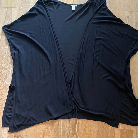 H&M oversized open front Black Knit Sweater cardigan- used - Picture 2 of 8